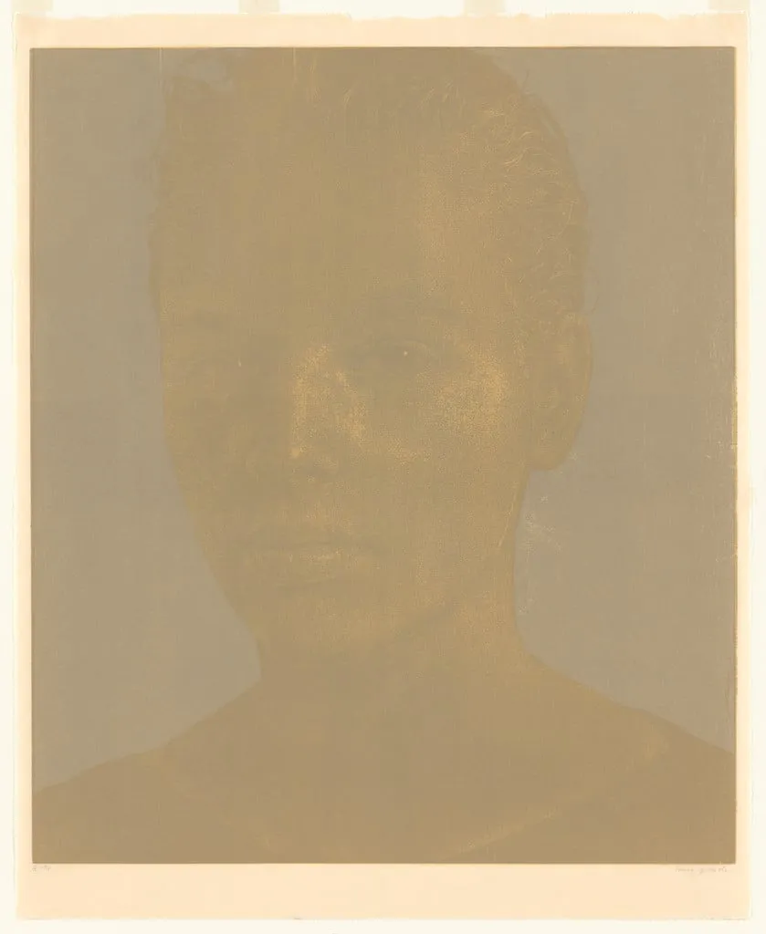 Untitled, by Franz Gertsch, ink, 1986