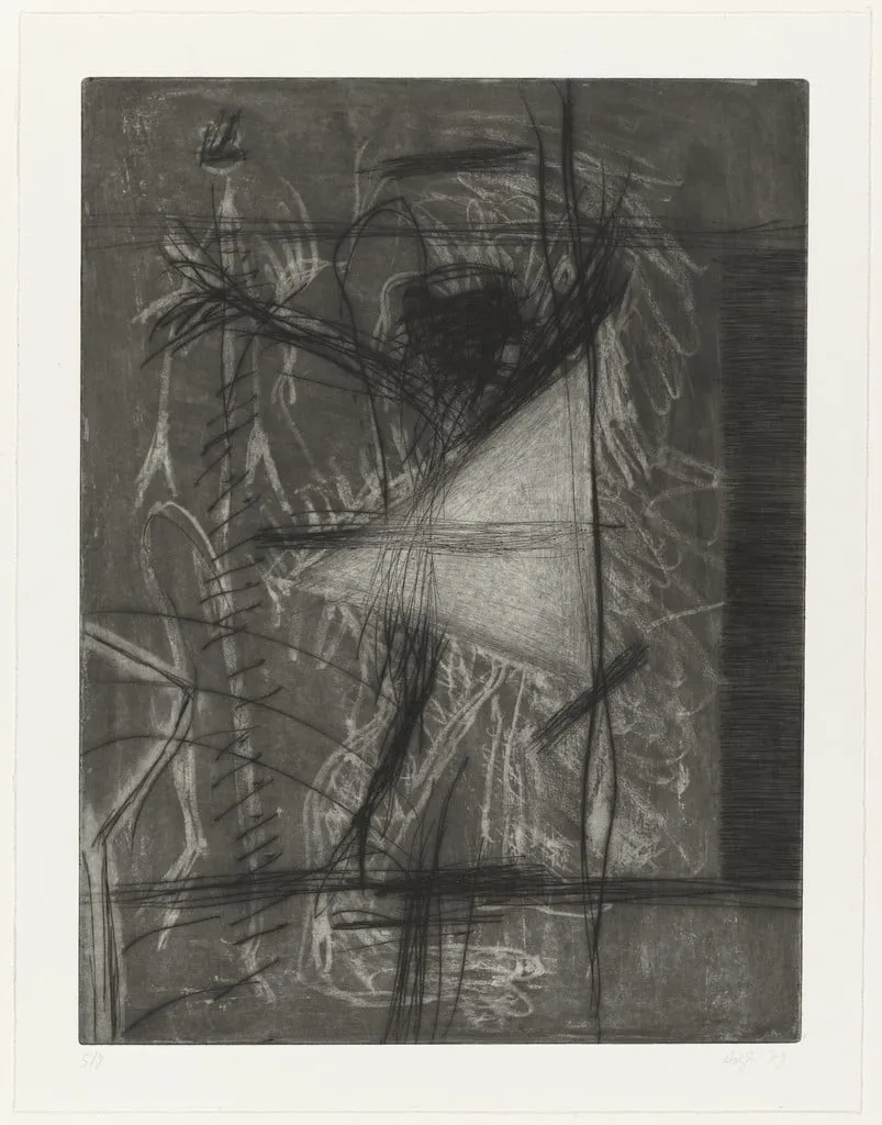 Untitled, by Franz Hitzler, ink, 1979