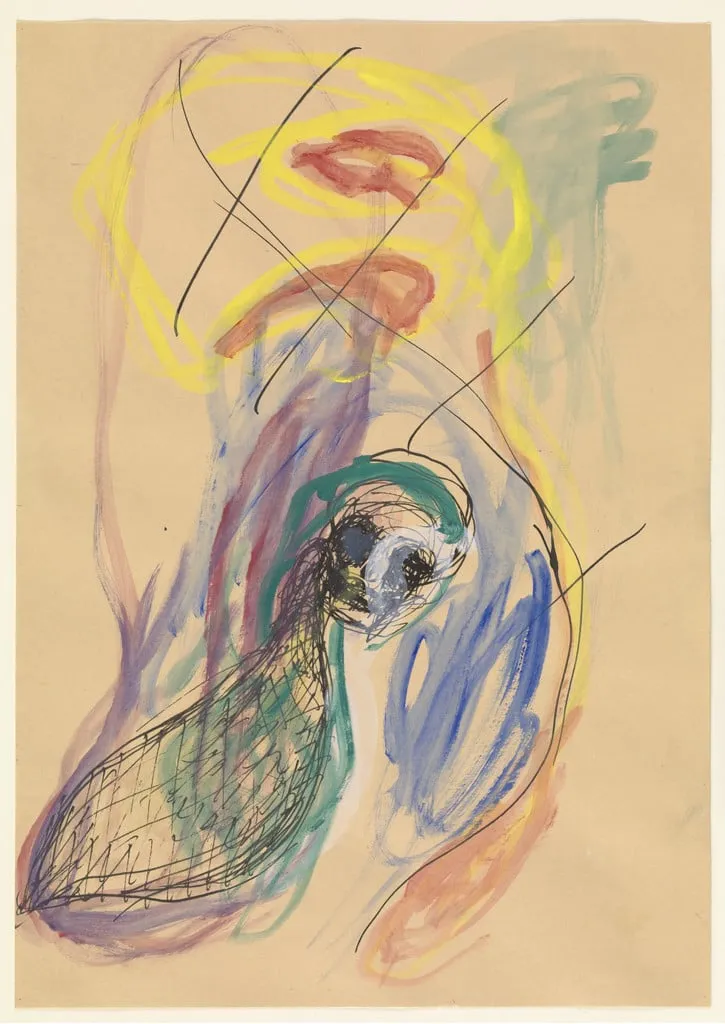 Untitled, by Franz Hitzler, watercolor, 1987