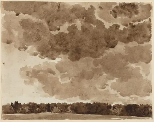 Clouds over a Forest, by Franz Innocenz Josef Kobell