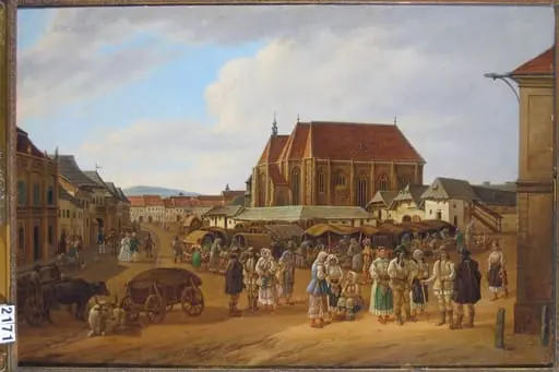 Biserica din Piața Mare din Cluj, by Franz Jaschke