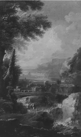 Ideallandschaft (Art des), by Franz Joachim Beich, 1706