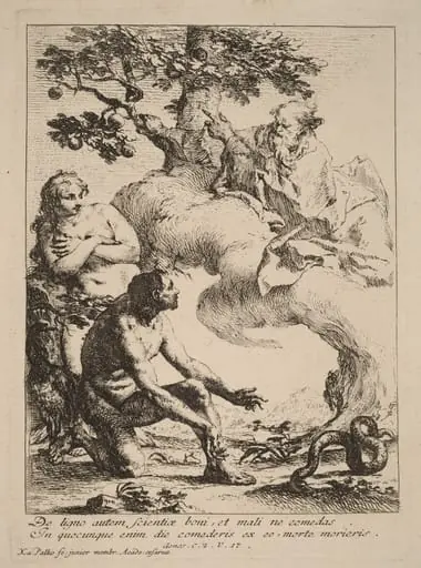 God Commanding Adam and Eve, by Franz Karl Palko