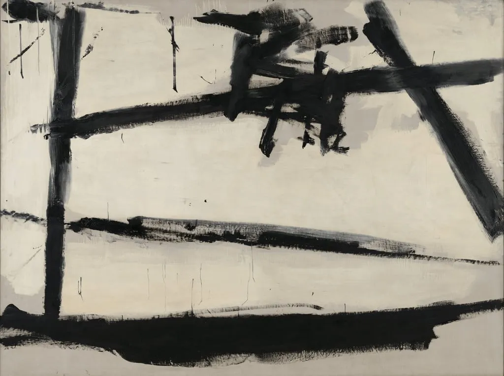 Untitled, by Franz Kline, oil, 1954
