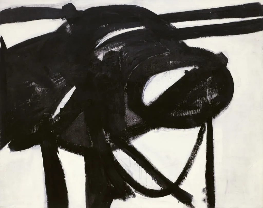 Untitled, by Franz Kline, oil, 1950