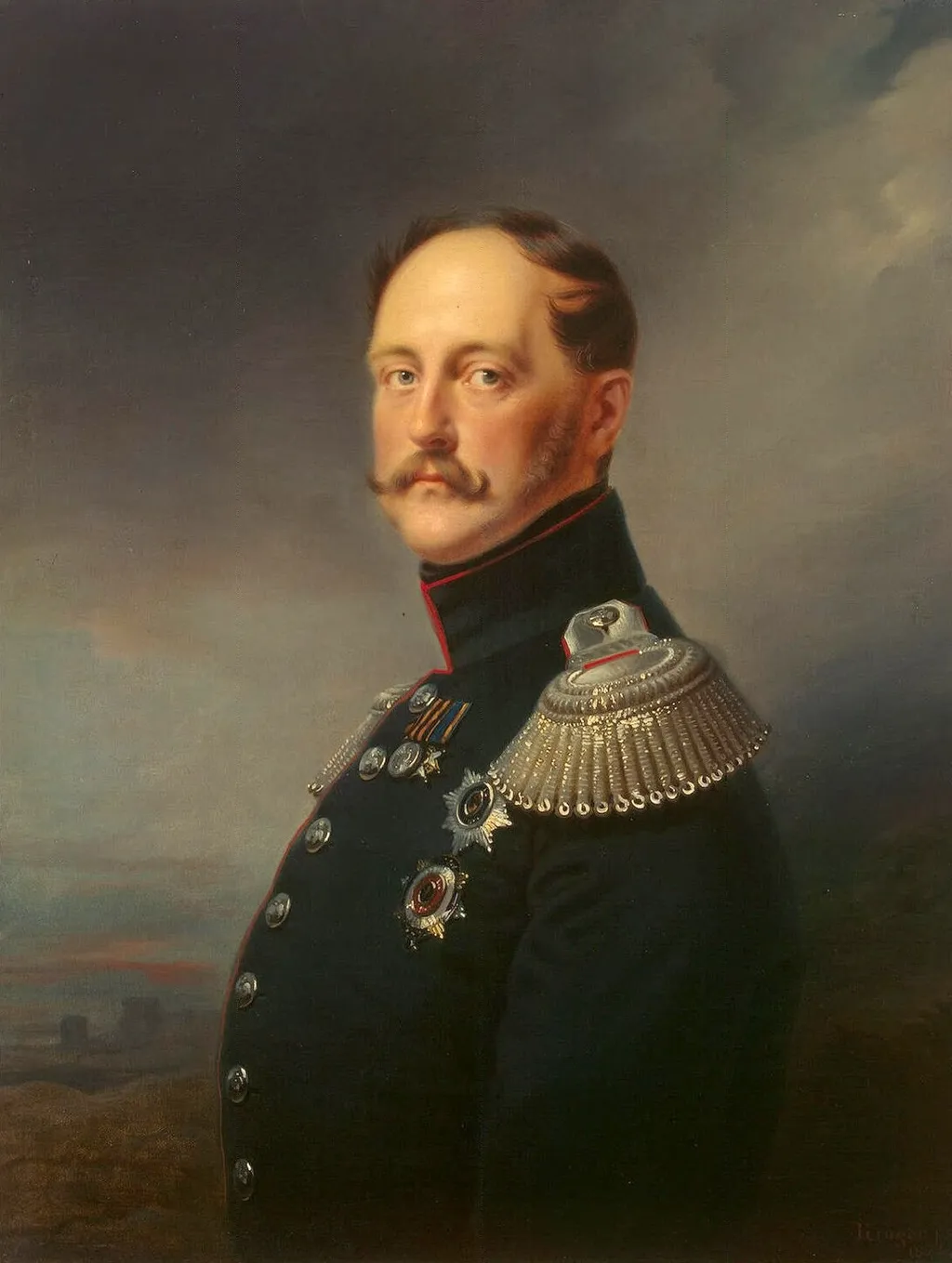Portrait of Emperor Nicholas I, by Franz Krüger, oil, 1852