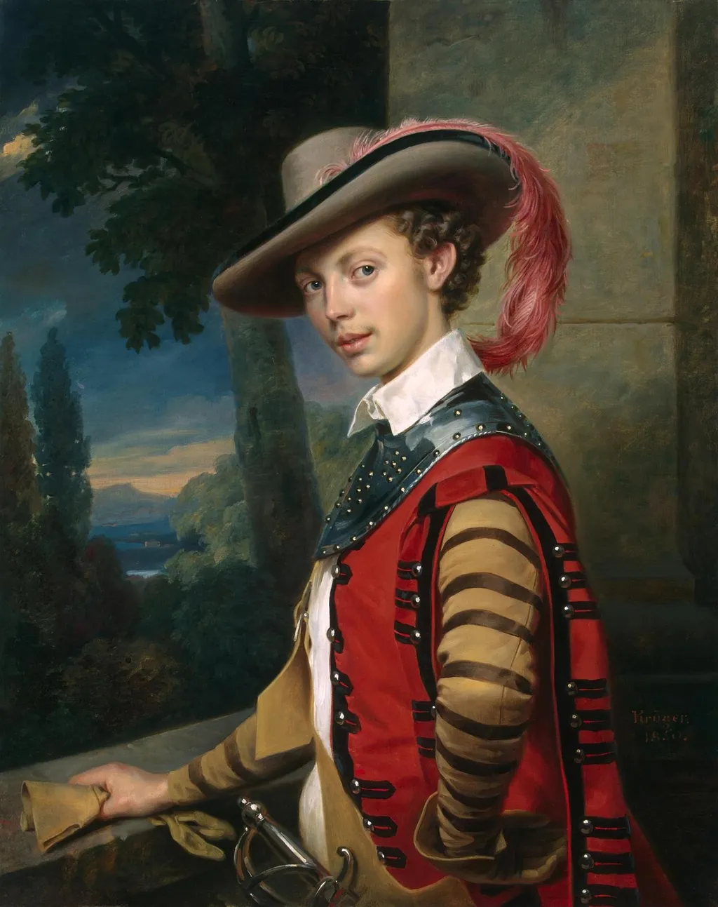 Portrait of Prince Nikolai Saltykov, by Franz Krüger, oil, 1850