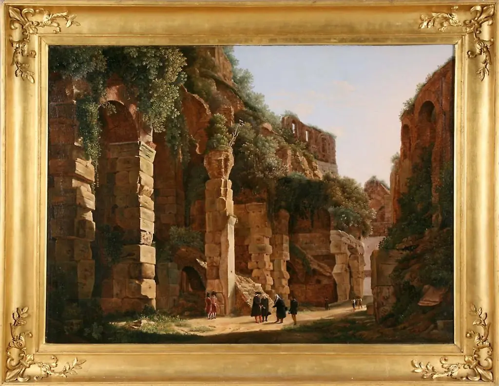 Inside the Colosseum, by Franz Ludwig Catel