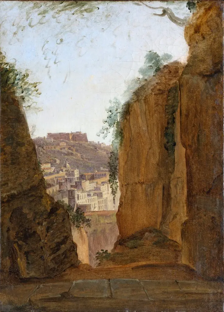 Virgil's Tomb, Naples, by Franz Ludwig Catel