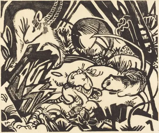 Animal Legend (Tierlegende), by Franz Marc