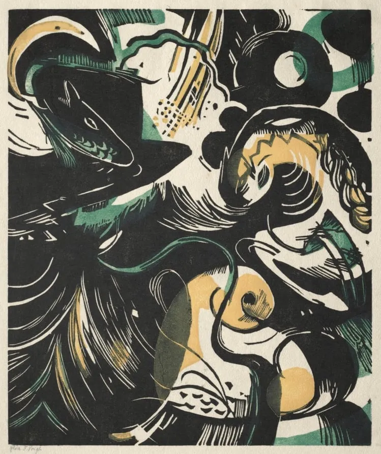Genesis II, by Franz Marc, 1914