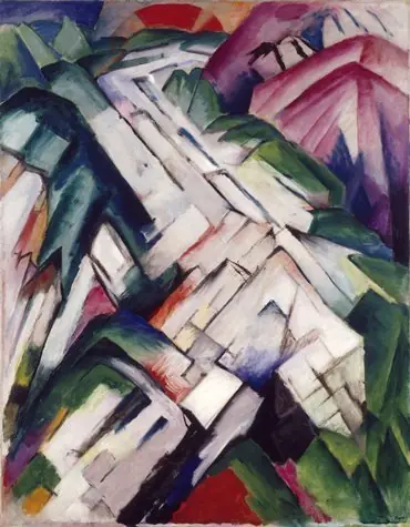 Mountains, by Franz Marc