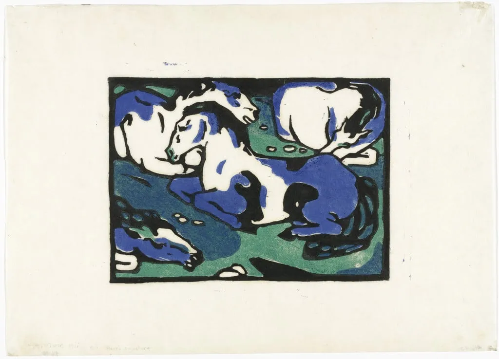 Untitled, by Franz Marc, ink, 1911
