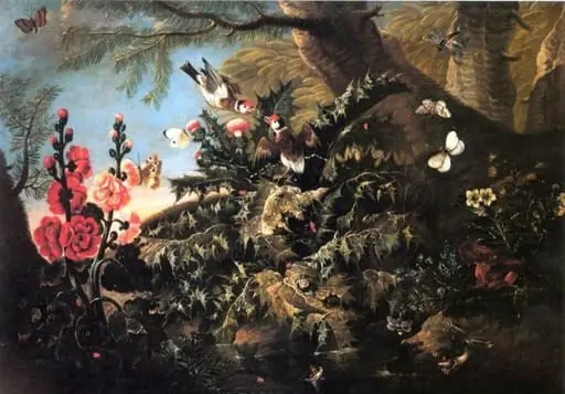 Natură moartă cu broască; pandant: Natură moartă cu năpârcă, by Franz Michael Siegmund von Purgau