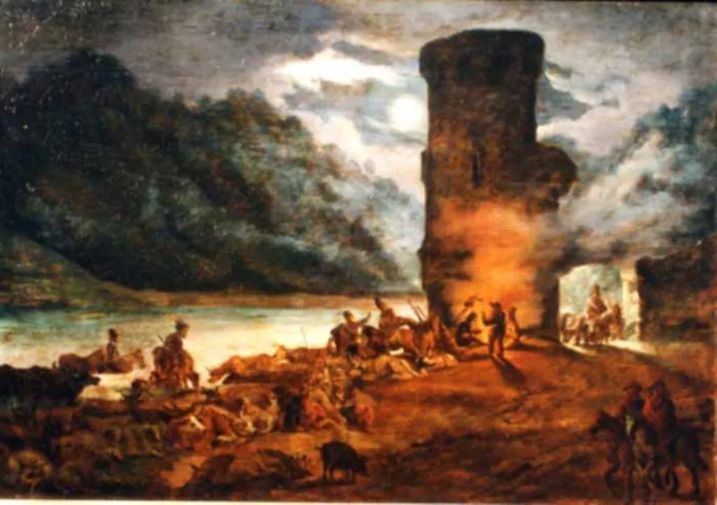 Ruinele Turnului spart de la Turnu - Roșu, by Franz Neuhauser, unspecified