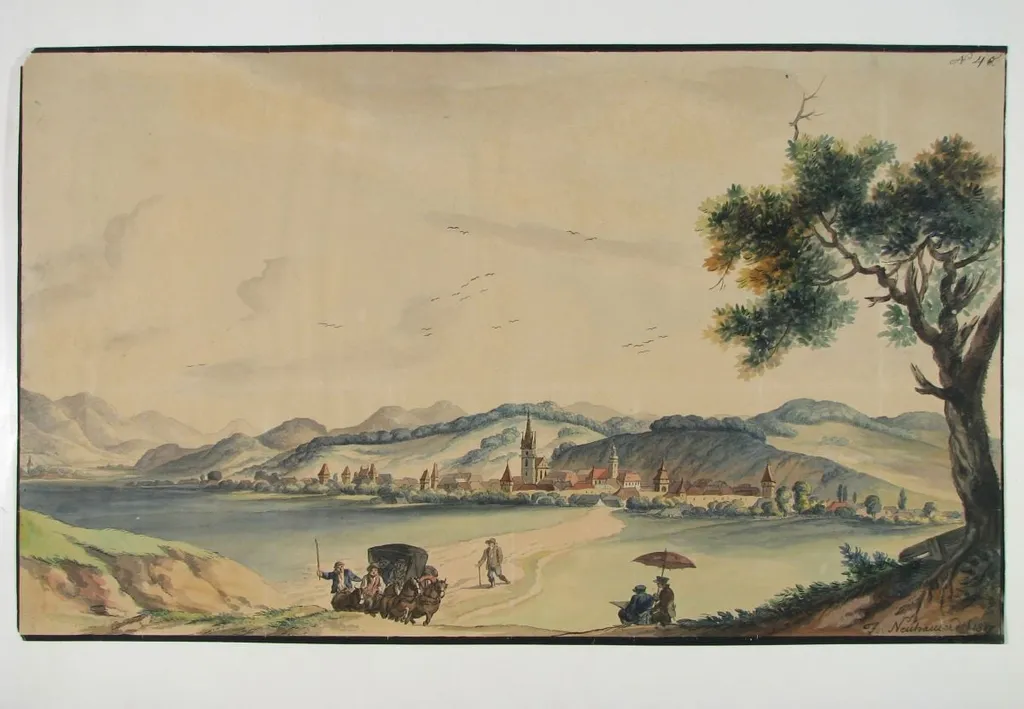 Vedere din Bistrița, by Franz Neuhauser