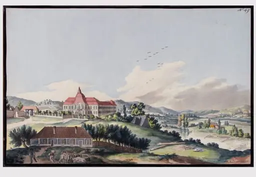 Vederea castelului Teleki, by Franz Neuhauser
