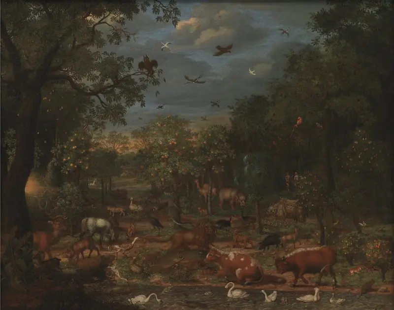 Paradise before the Fall of Man, by Franz Rösel von Rosenhof