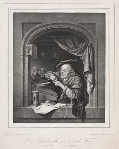 The Writing-Master of the Old Schoolmaster, by Franz Seraph Hanfstaengl