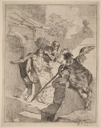 Tobias Healing His Father, by Franz Sigrist the Elder