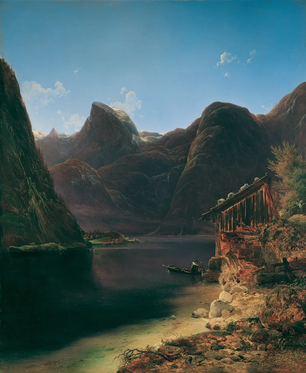 Der Hallstätter See, by Franz Steinfeld, oil, 1834