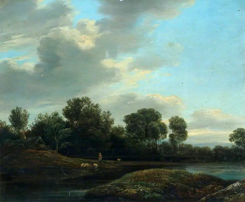 Landscape: The River Bank, by Franz Steinfeld