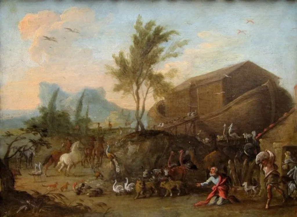 Arca lui Noe; pandant: Potopul, by Franz Thomas Canton, unspecified