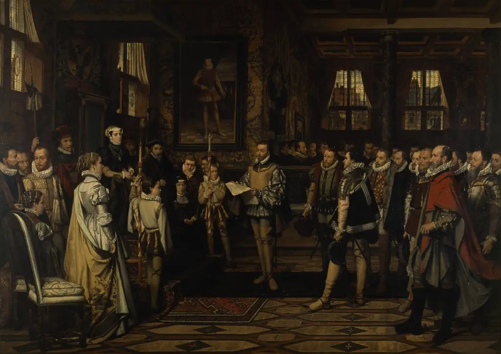 Margaret of Parma Recieves the Petittion of the Nobility, by Franz Vinck