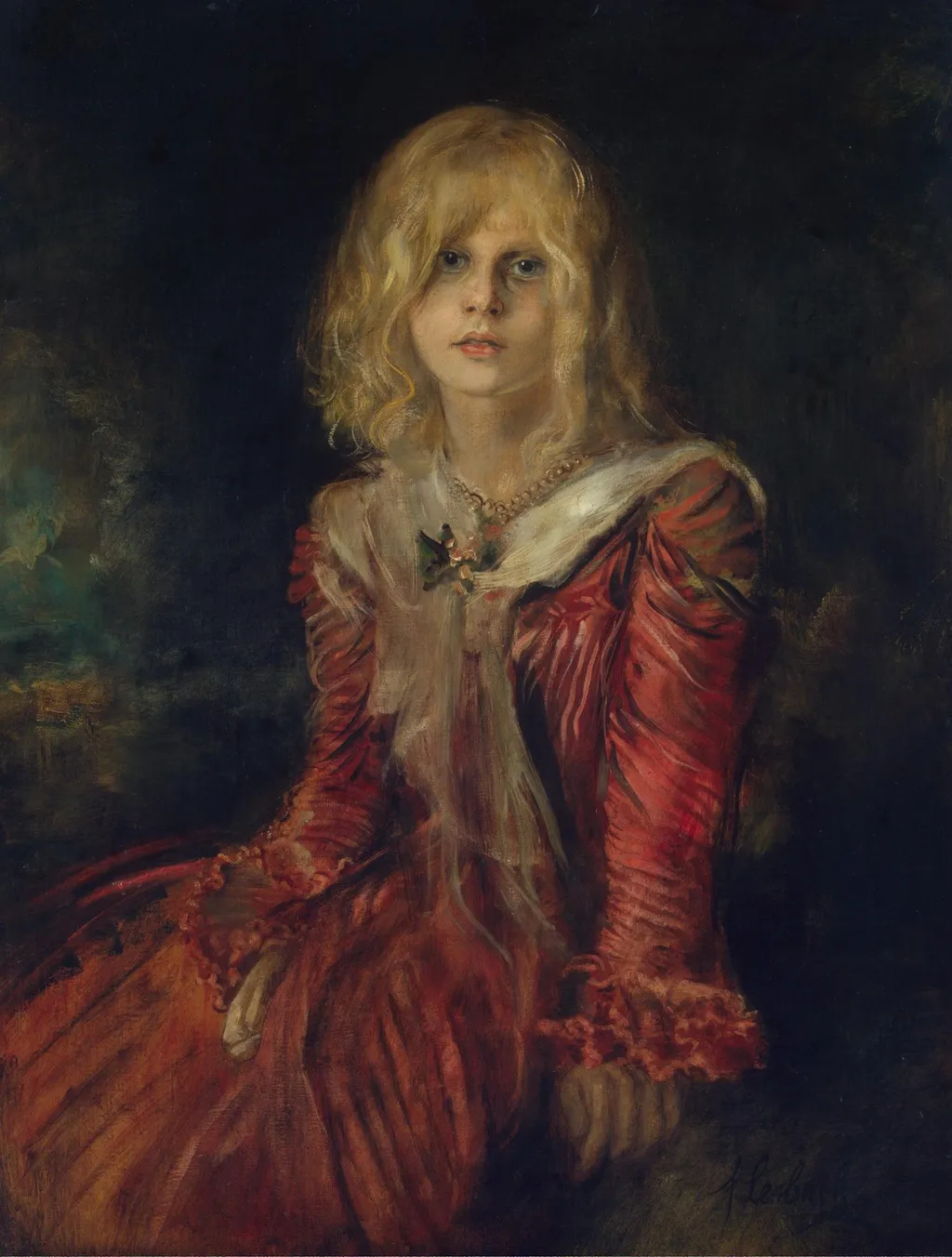 Portrait of Marion Lenbach, by Franz von Lenbach, oil, 1901