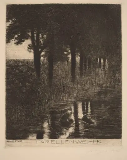 Forellenweiher (Trout Pond), by Franz von Stuck