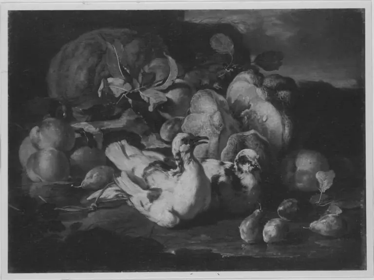 Stillleben mit zwei Tauben, by Franz Werner Tamm