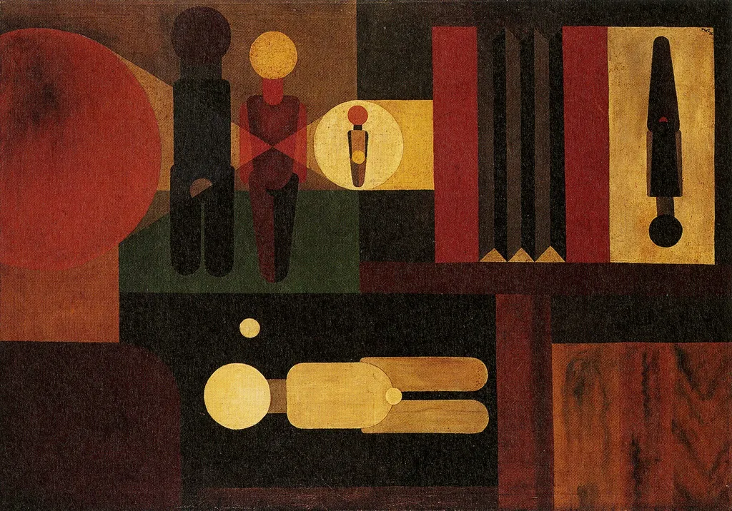 Mural for a Photographer, by Franz Wilhelm Seiwert, oil, 1925
