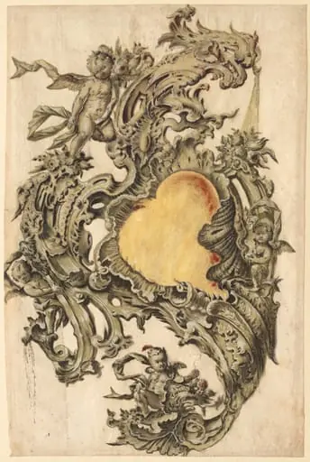 Cartouche with Putti, by Franz Xaver Habermann