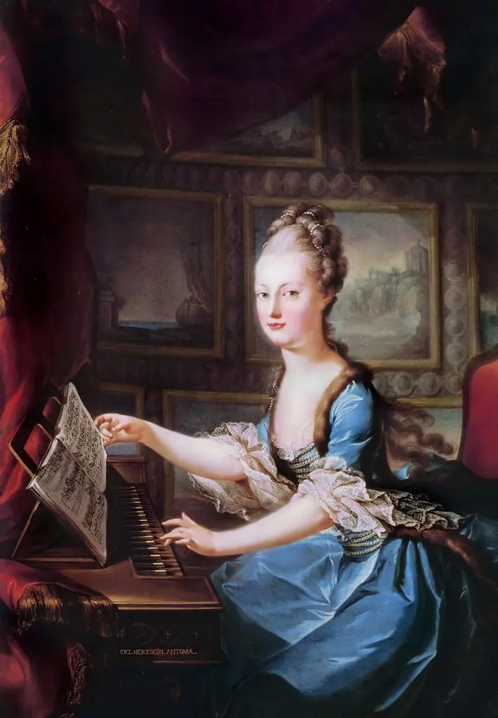 Archduchess Maria Antonia at the Spinet, by Franz Xaver Wagenschön
