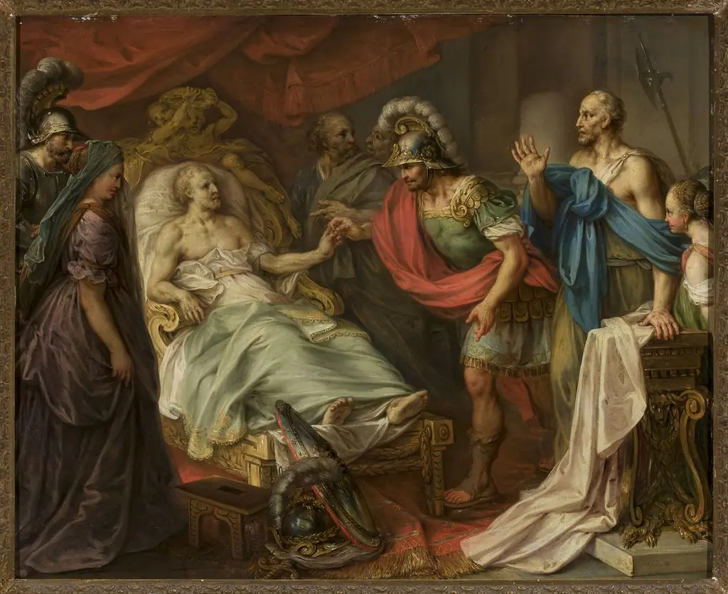 Death of Belisarius, by Franz Xaver Wagenschön