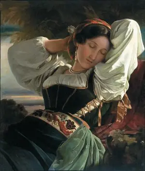Girl from sabine mountains, by Franz Xaver Winterhalter