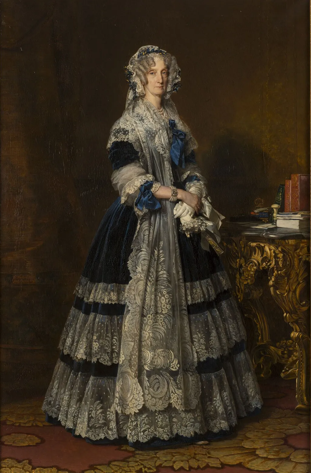Maria Amalia of the Two Sicilies, Queen of the French, by Franz Xaver Winterhalter, oil, 1842