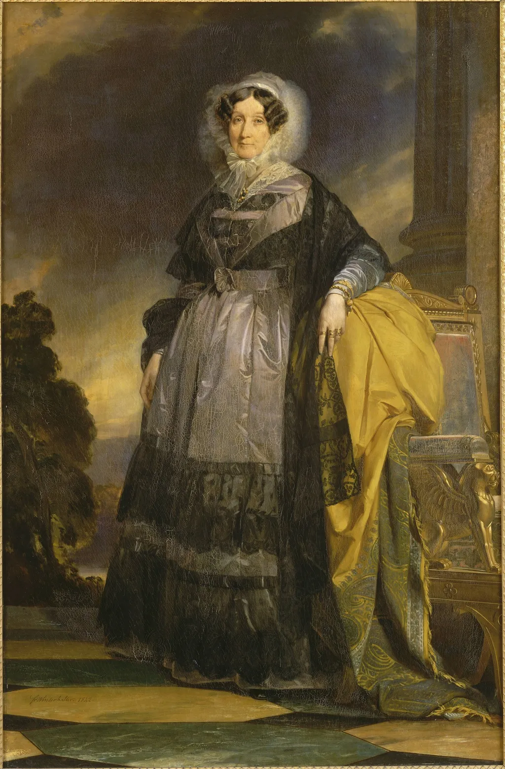 Portrait of Adélaide d'Orléans, by Franz Xaver Winterhalter, oil, 1842