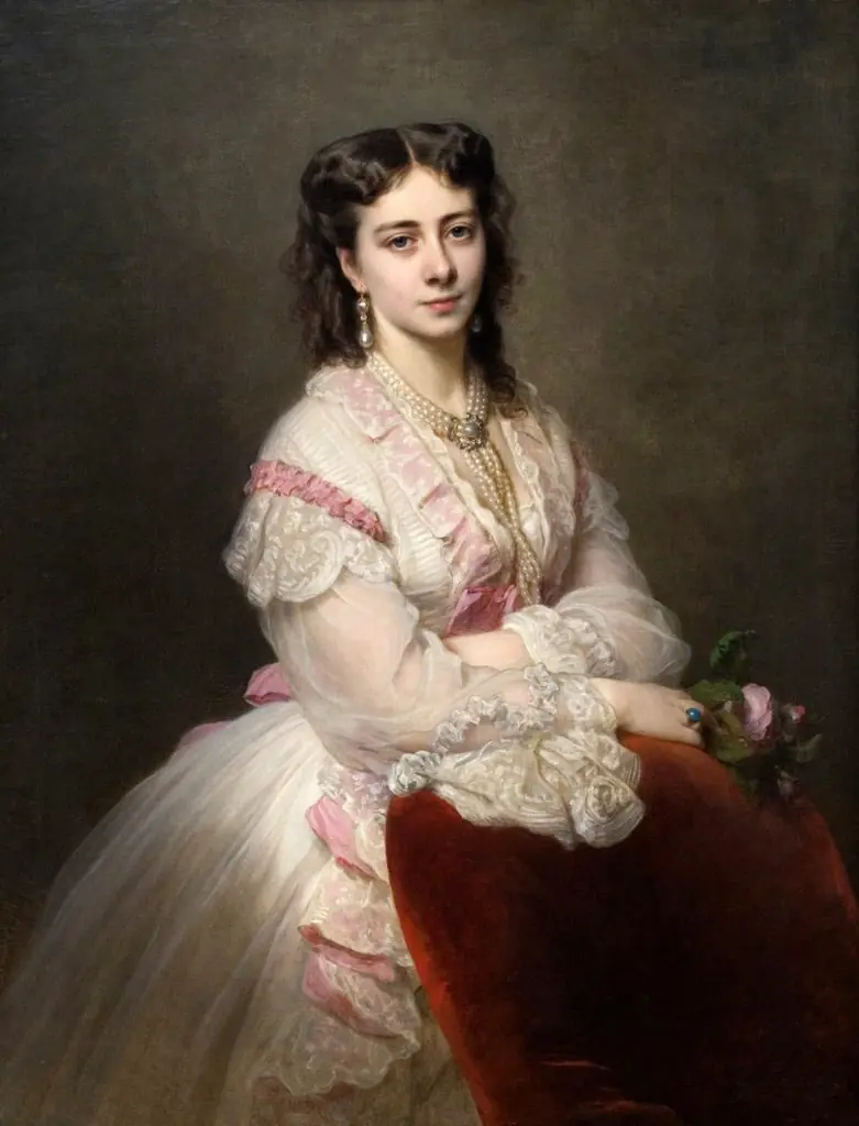 Portrait of Countess Marie Branicka de Bialacerkiew [née Princess Sapieha], by Franz Xaver Winterhalter