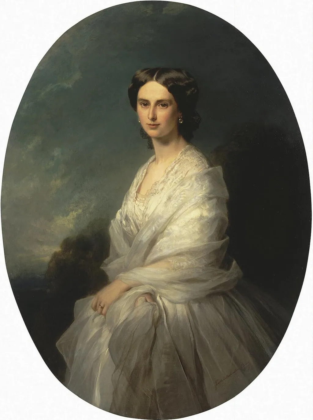 Portrait of Countess Sophia Bobrinskaya, by Franz Xaver Winterhalter, oil, 1857