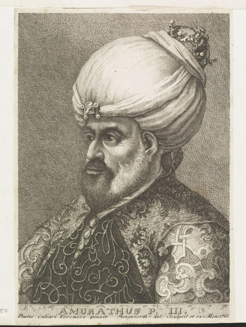 Turkish sultans, sultanas and other historical figures, by Franz Xavier Jungwierth, 1766