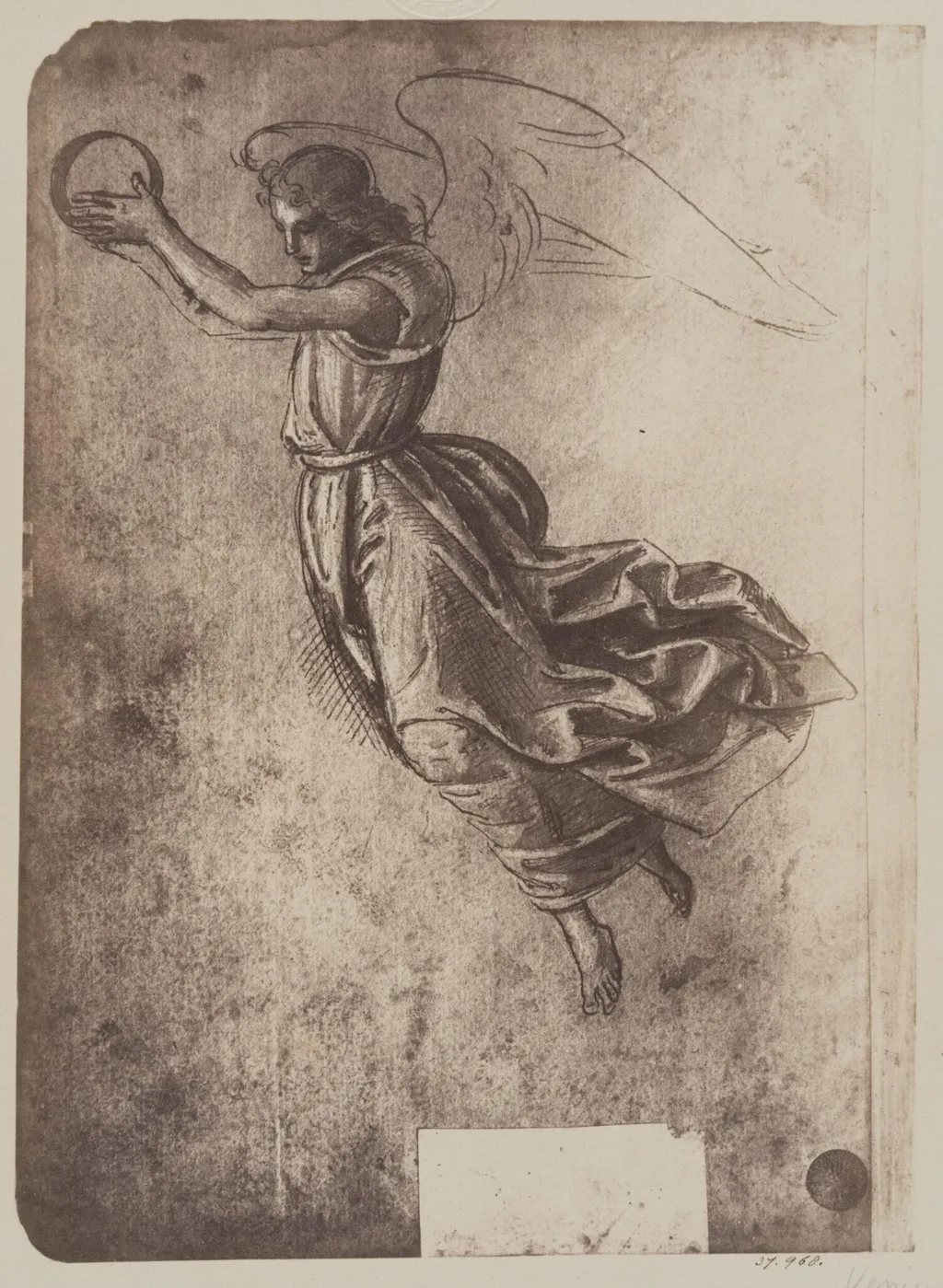 An angel, by Fratelli Alinari, photographic, 1854
