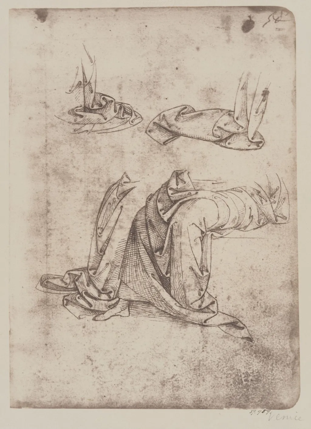 Studies of drapery, by Fratelli Alinari, photographic, 1854