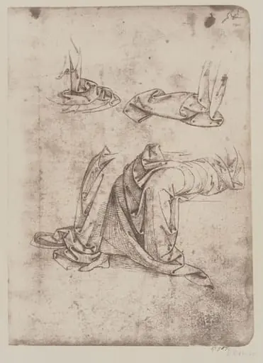 Studies of drapery, by Fratelli Alinari
