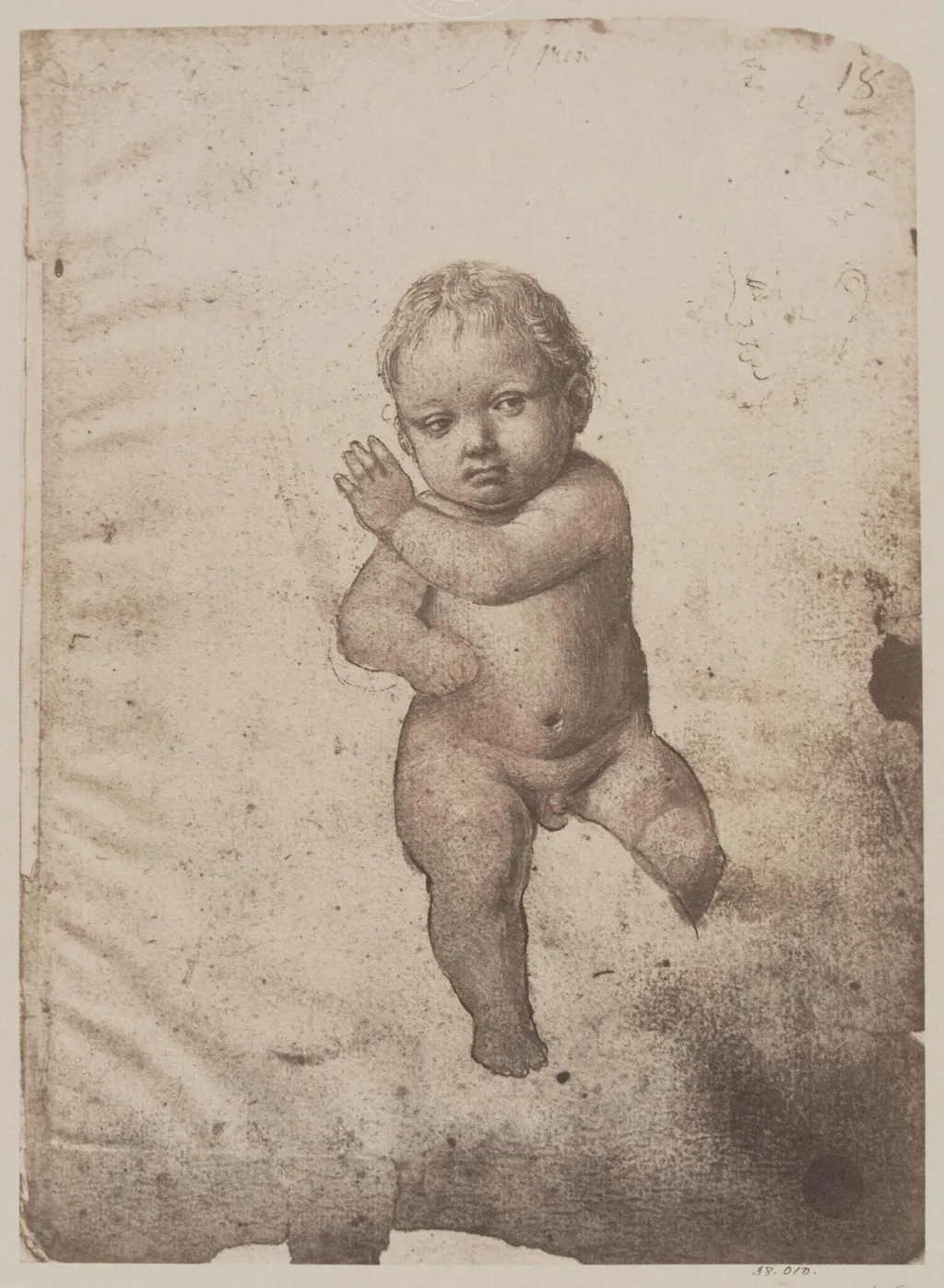 Study of nude child, by Fratelli Alinari, photographic, 1854