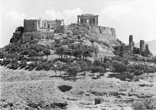 Grèce - Athènes - Acropole – Propylees (Ελλάδα – Αθήνα – Ακρόπολη – Προπύλαια), by Fred Boissonnas