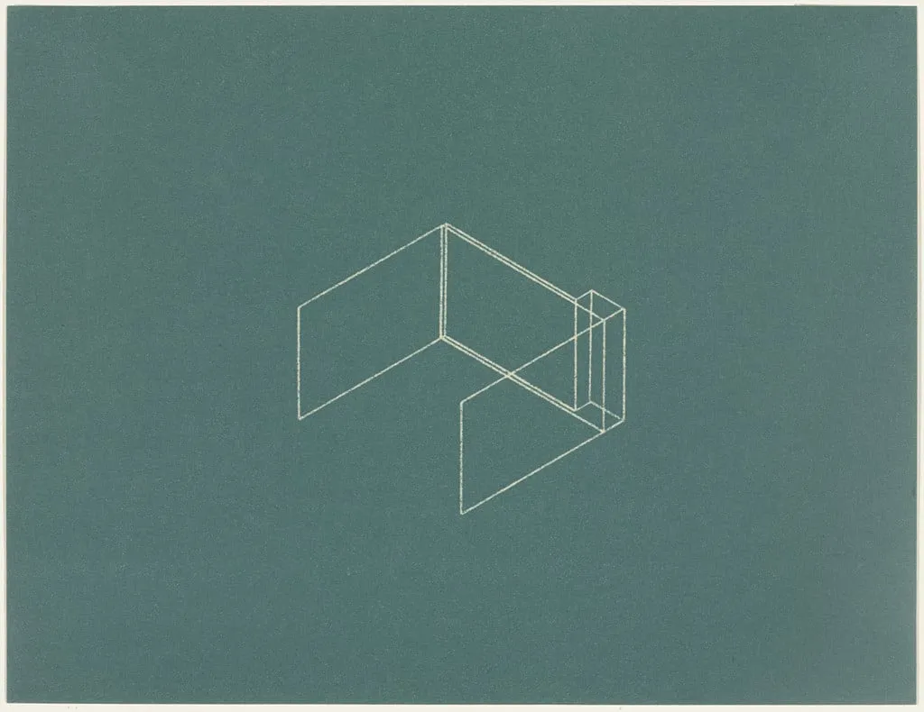 Untitled, by Fred Sandback, ink, 1986