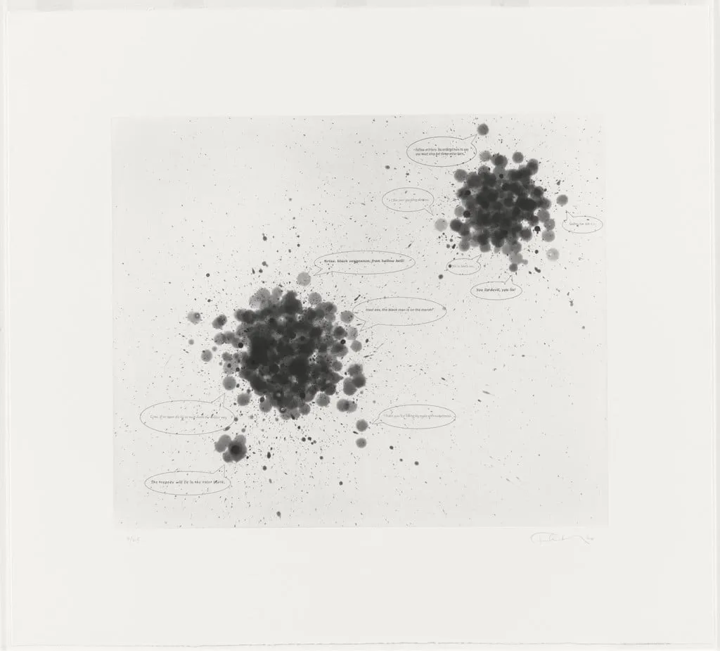 Untitled, by Fred Wilson, ink, 2004