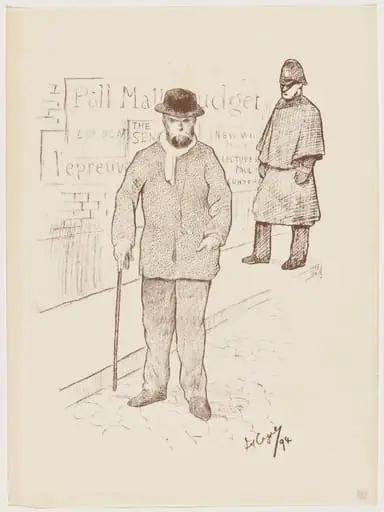 Paul Verlaine à Londres, by Frédéric-Auguste Cazals