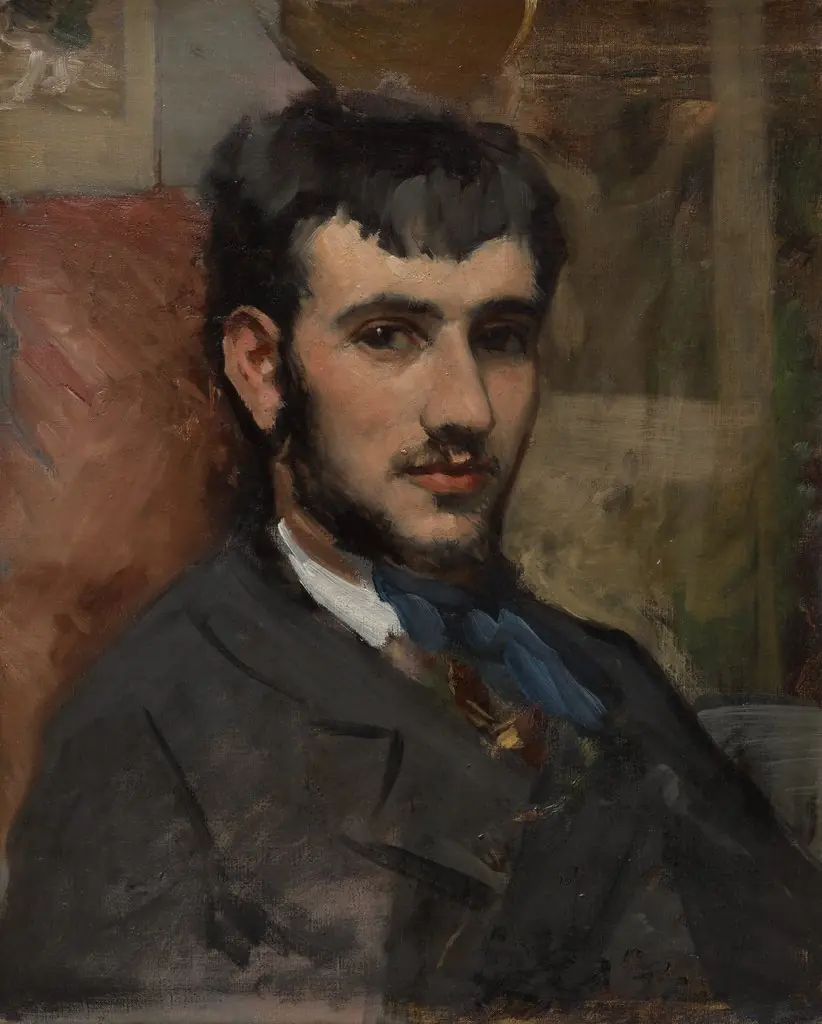 Portrait of Renoir, by Frédéric Bazille